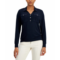 Tommy Hilfiger Women's 'Solid-Color Utility' Long Sleeve top
