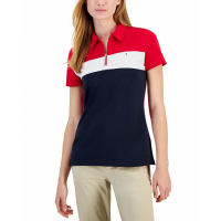 Tommy Hilfiger Women's 'Colorblocked Zip' Polo Shirt