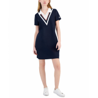 Tommy Hilfiger Women's 'Chevron Colorblocked' Polo Dress