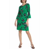 Tommy Hilfiger Women's 'Camille Floral Bell Sleeve' Shift Dress