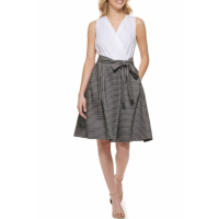 Tommy Hilfiger Women's 'Utility Stripe Two-fer' Sleeveless Dress