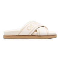 Off-White Women's 'Logo-Embroidered' Flat Sandals
