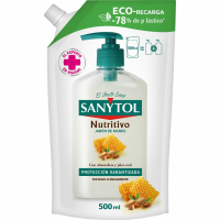 Sanytol Recharge pour lave-mains 'Antibacterial Nourishing' - Amande, Royal jelly 500 ml