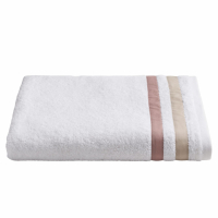 Biancoperla LIBRE Shower Towel, Beige/Rose