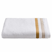 Biancoperla LIBRE Shower Towel, Beige/Giallo