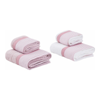 Biancoperla LOUIS 4 Pieces Terry Towers Set, Pure cotton terry with printed frill