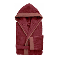Biancoperla MOJAVE Hooded bathrobe, Rosso