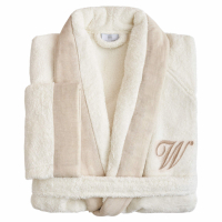 Biancoperla ZAHRA Shawl collar bathrobe