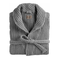 Biancoperla ZENO Shawl collar bathrobe, Grey