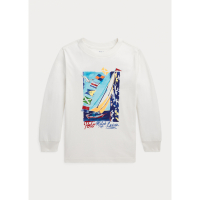 Ralph Lauren 'Sailboat' Langärmeliges T-Shirt für Kleinkind & Kleiner Junge