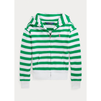 Ralph Lauren 'Striped Logo Terry' Jacke für große Mädchen