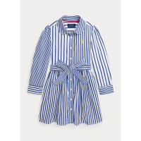 Ralph Lauren Robe chemise 'Striped Fun' pour Petites filles