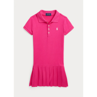 Ralph Lauren 'Pleated' Polo-Kleid für Kleine Mädchen