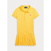 Ralph Lauren 'Pleated' Polo-Kleid für Kleine Mädchen