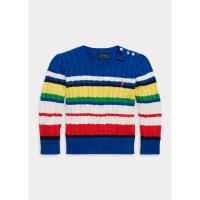Ralph Lauren 'Striped' Pullover für Kleine Mädchen