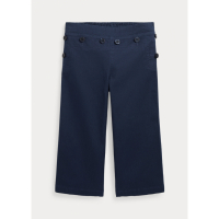 Ralph Lauren Pantalon 'Buttoned-Placket Cropped Wide-Leg' pour Petites filles