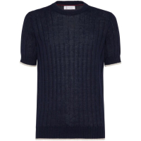 Brunello Cucinelli T-shirt 'Ribbed-Knit' pour Hommes