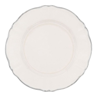 Bitossi 'Ivory Platinum Rim' Dinner Plate - 26.5 cm