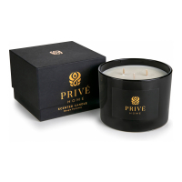 Privé Home Bougie 3 mèches 'Tobacco&Leather' - 420 g
