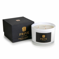 Privé Home Bougie 3 mèches 'Tobacco&Leather' - 420 g