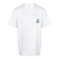Isabel Marant Men's 'Hugo Embroidered-Logo' T-Shirt