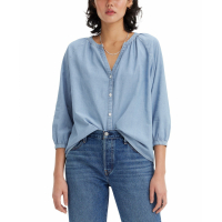 Levi's Women's 'Mirabelle Button-Front Cotton' 3/4 sleeve Top