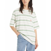 Levi's T-shirt 'Workwear Relaxed-Fit Stripe Pocket' pour Hommes