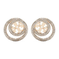 Tory Burch Women's 'Double T Crystal-Embellished' Earrings