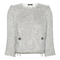 Elisabetta Franchi 'Tweed' Crop Jacke für Damen