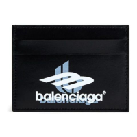 Balenciaga Porte-carte 'Logo-Print' pour Hommes