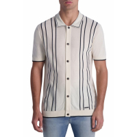Karl Lagerfeld Paris Men's 'Striped Knit' Short sleeve shirt