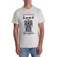 Karl Lagerfeld Paris T-shirt 'Kocktail Textured Logo' pour Hommes