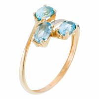 Oro Di Oro Women's 'Chemin Bleu' Ring