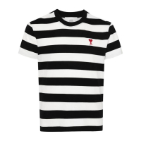 Ami Paris 'Ami De Coeur Striped' T-Shirt für Herren