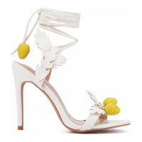 New York & Company Women's 'Lace Up Fruit Accent' High Heel Sandals