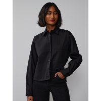 New York & Company Chemise 'Long Sleeve Boxy Button Down' pour Femmes