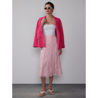 New York & Company Women's 'Lace Tulle' Midi Skirt