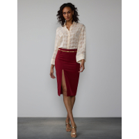 New York & Company Women's 'Belted Side Slit' Pencil skirt