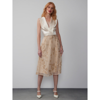 New York & Company Women's 'Sequin Tulle' Midi Skirt