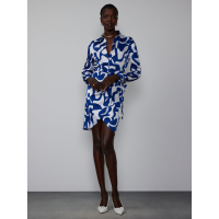 New York & Company Robe portefeuille 'Abstract Shirt' pour Femmes