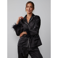 New York & Company Top pyjama 'Long Sleeve' pour Femmes