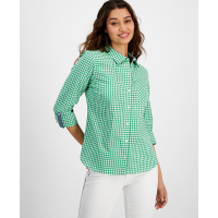 Tommy Hilfiger Chemise 'Gingham Roll-Tab' pour Femmes