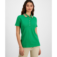 Tommy Hilfiger Women's 'Stripe-Collar' Polo Shirt