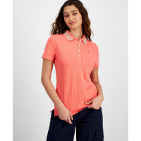 Tommy Hilfiger Women's 'Stripe-Collar' Polo Shirt