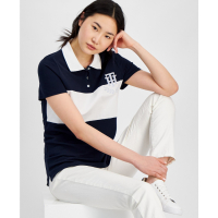 Tommy Hilfiger 'Logo Appliqué Colorblocked' Polohemd für Damen