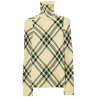 Burberry Women's 'Check-Pattern' Turtleneck Sweater