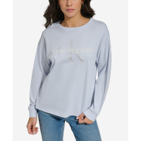 Calvin Klein Jeans 'Monogram Logo' Langärmeliges T-Shirt für Damen