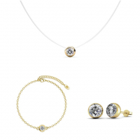 MYC Paris Women's 'Moon' Set Necklace, earrings & bracelet