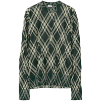 Burberry Men's 'Plaid-Check Crinkled-Effect' Sweater