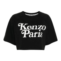 Kenzo Women's 'X Verdy Logo' Crop T-shirt